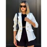 Blazer Feminino Casaquinho Social Alfaiataria