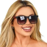 Óculos de Sol Premium UV400 Modelo Quadrado Esportivo