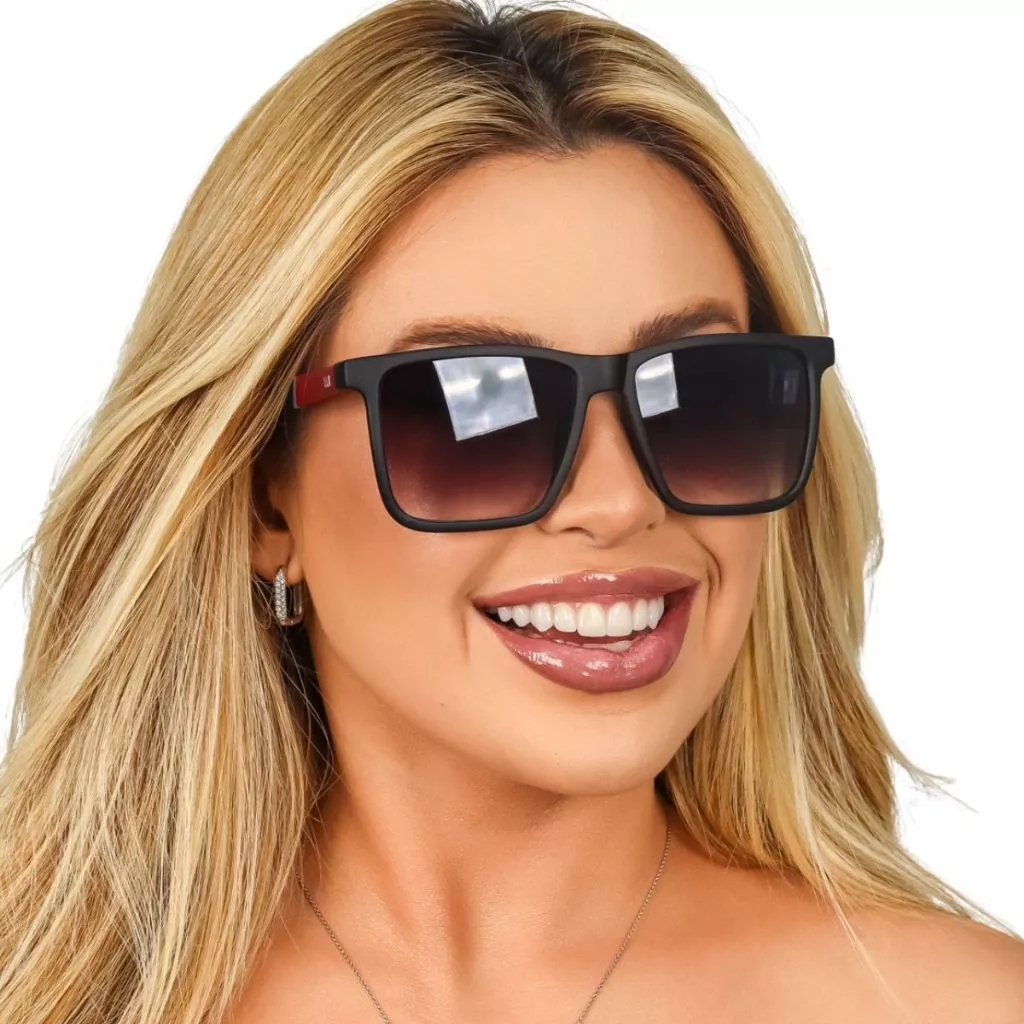 Óculos de Sol Premium UV400 Modelo Quadrado Esportivo