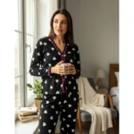 Pijama Feminino Americano Inverno com Botões