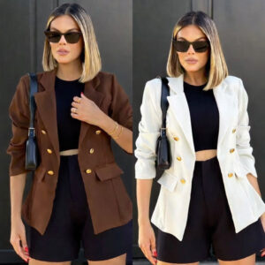 Blazer Casaquinho Feminino Alfaiataria Social