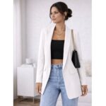 Blazer Alfataria Social Feminino Manga Longa