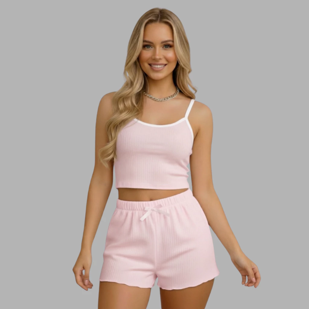 Pijama Feminino Baby Doll Conjunto Confortável
