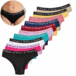 Calcinha Tanga Lisa de Algodão Feminina