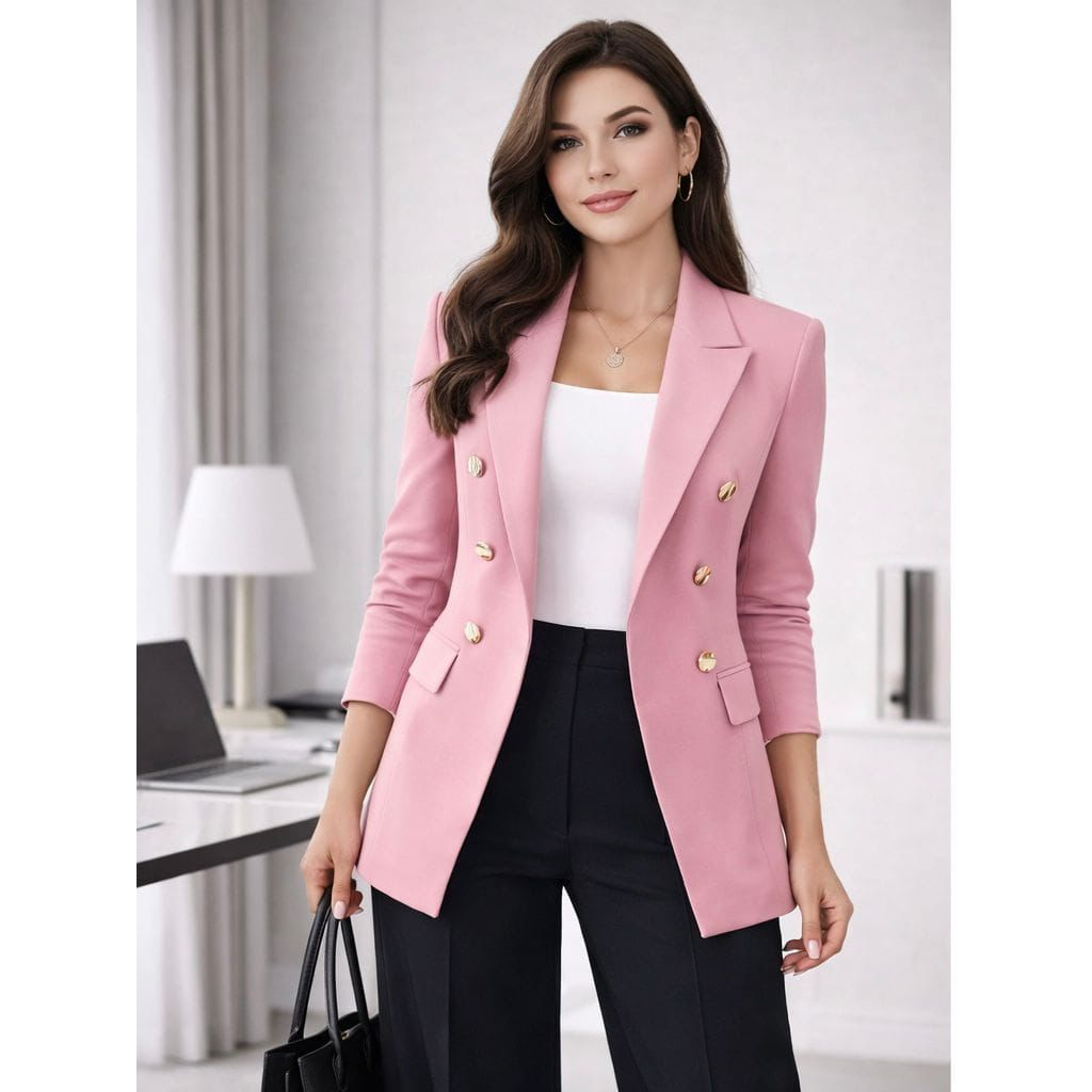 Blazer Feminino Alfaiataria Casaco Social