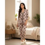 Pijama Feminino Americano Inverno com Botões
