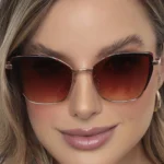 Óculos de Sol Feminino Gatinha Retrô Luxo UV400