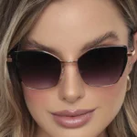Óculos de Sol Feminino Gatinha Retrô Luxo UV400