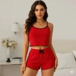 Kit com 2 Babydoll Canelado com Shortinho