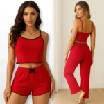Kit com 2 Babydoll Canelado com Shortinho