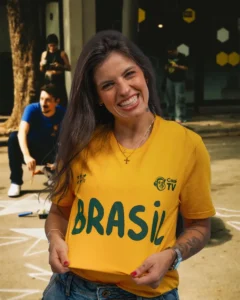 Camisa 10 Amarela CazéTV Estilo Torcedor