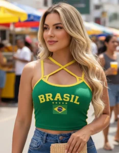Cropped Virginia Brasil na Copa do Mundo