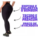 Kit 3 Calças Legging Grossa Zero Transparência