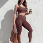 Kit 2 Conjunto Feminino Fitness Calça Legging com Top