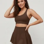 Shorts Saia Academia Fitness Cintura Alta Tapa Bumbum