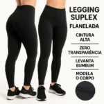 Calça Feminina Térmica Forrada Legging Aveludada Frio
