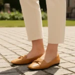 Sapatilha Mocassim Feminino Sapato Bico Quadrado