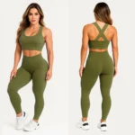 Kit 4 Conjuntos Calça Legging Fitness Roupas Feminina Academia