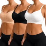 Kit 3 Top Sutiã Sem Costura com Alça Ajustável